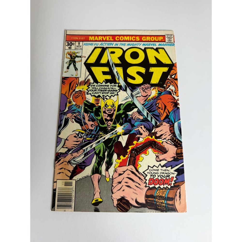 Iron Fist 9 Marvel Comics Nov 1976 Bronze Age Kung Fu Action Dave Cockrum‎ Cover